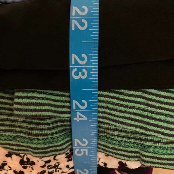 Chico's Travelers Jacket Womens Sz 1 US M Blue Black Striped Knit Stretch Zip Up - Picture 8 of 8